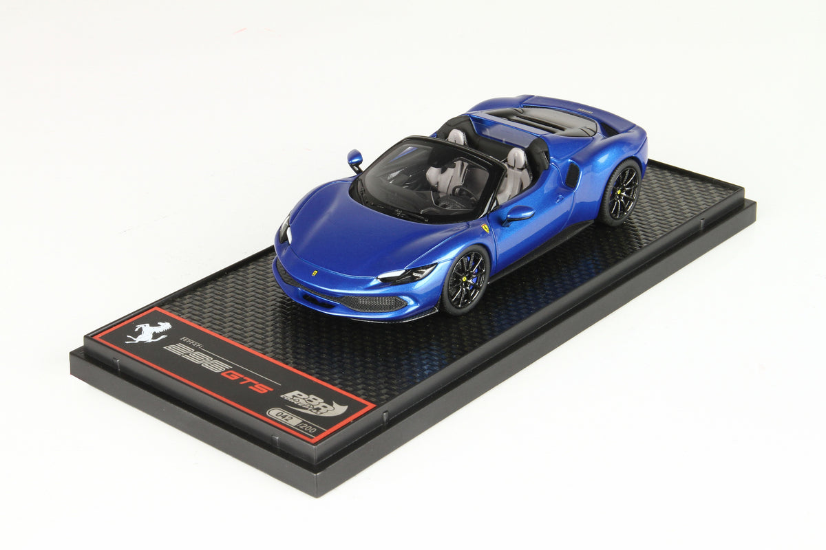 FERRARI 296 GTS BLU CORSA 1:43 - BBR Models - BBRC268A