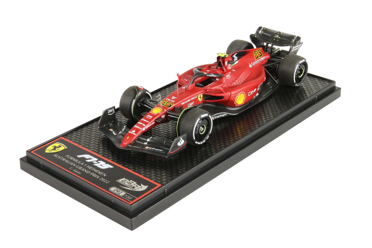 FERRARI F1-75 GP AUSTRALIAN MELBOURNE 2022 CARLOS SAINZ 1:43 - BBR Models - BBRC278B