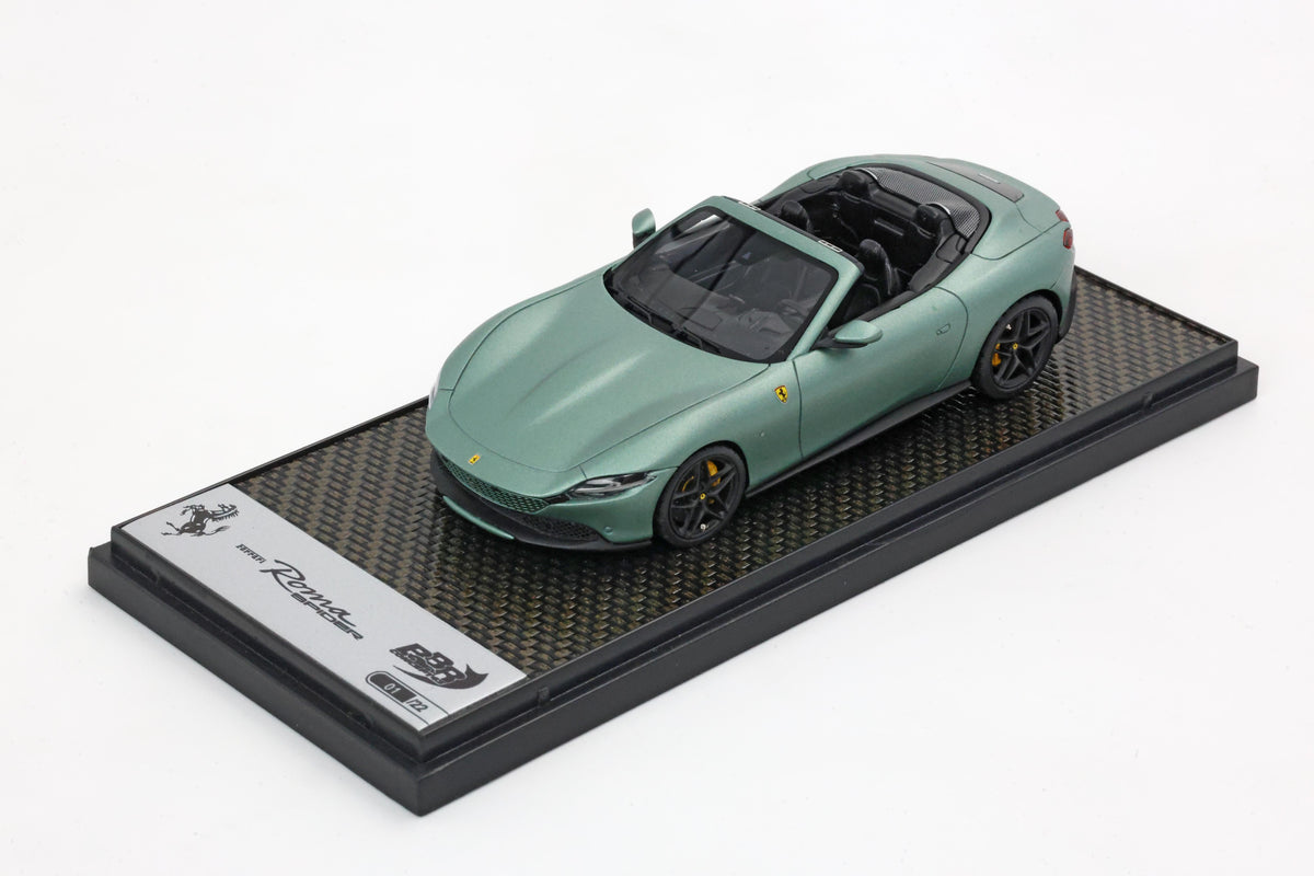 FERRARI ROMA SPIDER VERDE MEDIO OPACO - FRENI GIALLI 1:43 - BBR Models - BBRC282SU34