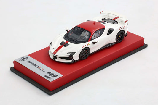 FERRARI SF90 XX STRADALE BIANCO FUJI LUCIDO E TETTO ROSSO E CERCHI CARBONIO 1:43 - BBR Models - BBRC285ST3-26
