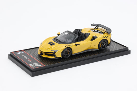 FERRARI SF90 XX SPIDER CERCHI CARBONIO GIALLO MONTECARLO 1:43 - BBR Models - BBRC286F1