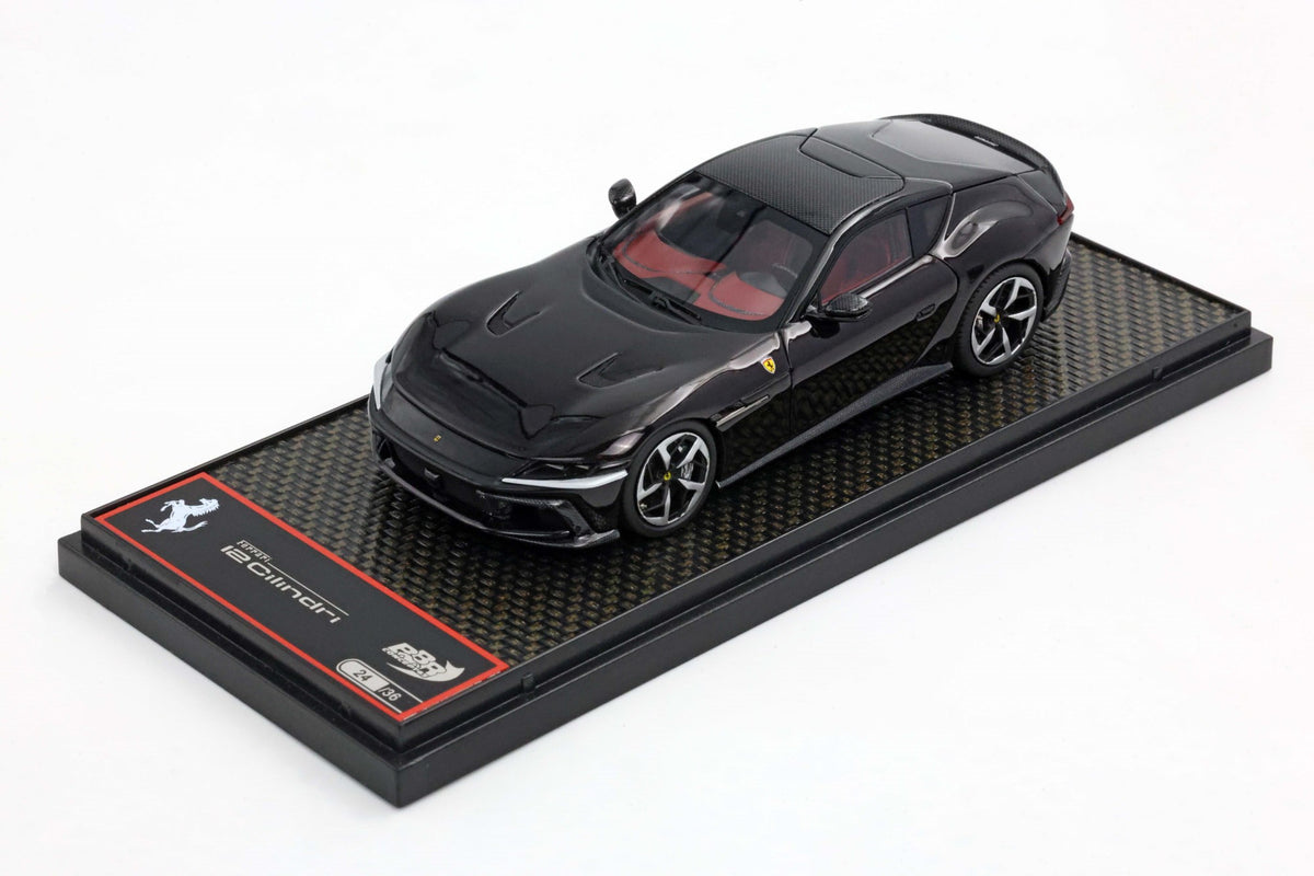 FERRARI 12CILINDRI COUPE NERO PUROSANGUE - FRENI SILVER 1:43 - BBR Models - BBRC299G