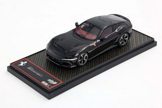 FERRARI 12CILINDRI COUPE NERO PUROSANGUE - FRENI SILVER 1:43 - BBR Models - BBRC299G
