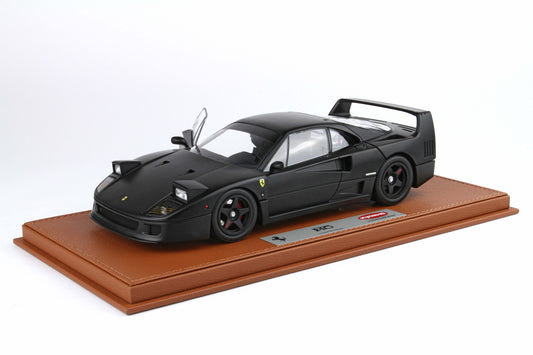 FERRARI F40 NERO OPACO E SEDILI NERI BBR-KYOSHO 1:18 - BBR Models - BBRKS007
