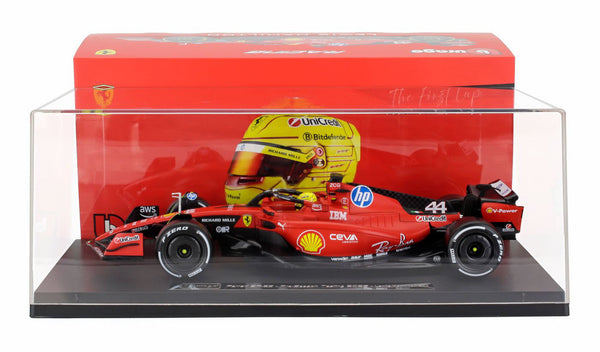Ferrari - SF-23 n.44 (2025) 1:18 - Lewis Hamilton - Fiorano Test - W/ Driver - With showcase - BBurago