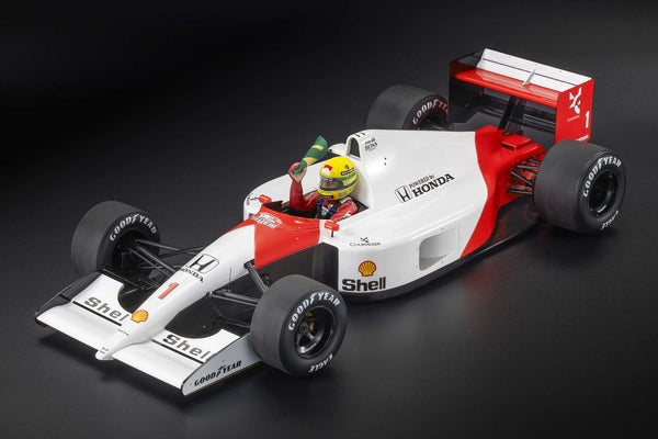 McLaren MP4/6 n°1 (1991) 1:12 - Ayrton Senna - Pole position & Winner Brazilian GP - With Driver - GP1229AWD - GP Replicas