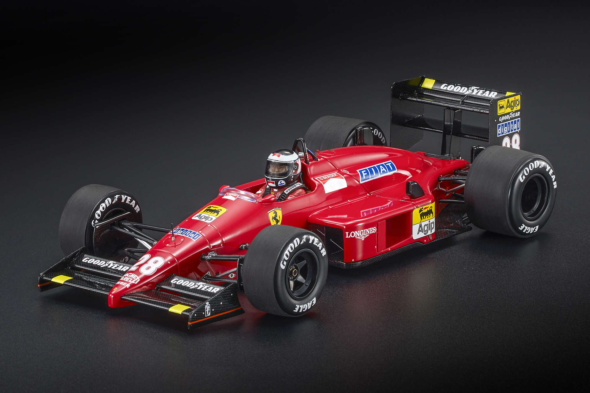Ferrari F1 87/88C N.28 Gerhard Berger 限定 Ferrari F1-87 (1987) GP184CWD - No. 28 Gerhard Berger - Winner