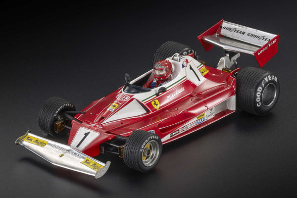 Ferrari 312T2 n°1 (1976) 1:18 - Niki Lauda - Japanese Gp, Fuji - “Race Weathered” - With Driver - GPNL01AWDD - GP Replicas