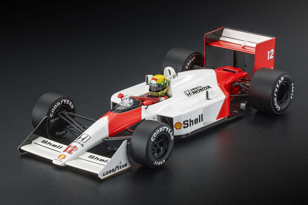 McLaren MP4/4 n°12 (1988) 1:18 - Ayrton Senna - Pole Position Monaco GP  - With Driver - Arms Crossed While Driving - GPWC005 - GP Replicas