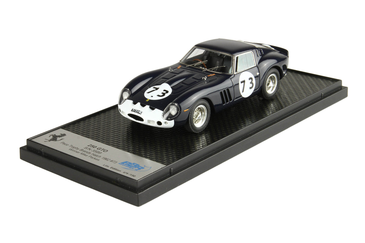 FERRARI 250 GTO S/N 3589 PECO TROPHY BRANDS HATCH 1962 CAR #73 WINNER MIKE PARKES 1:43 - BBR Models - GTO11