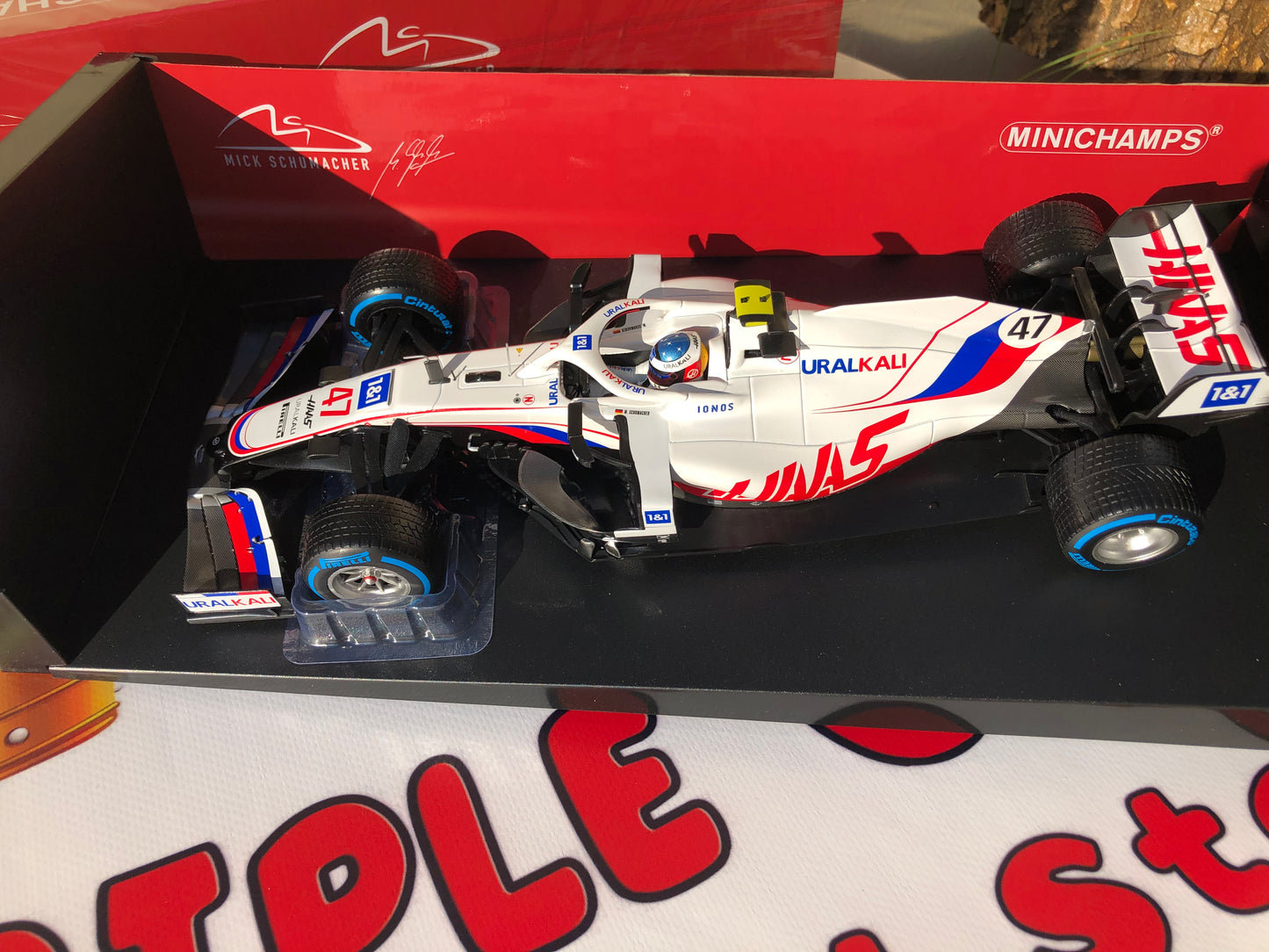 HAAS VF-21 Uralkali 1/18 - MICK SCHUMACHER SPA GP 2021 - Minichamps