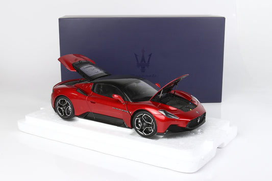 MASERATI MC20 DIECAST FULL OPEN ROSSO VINCENTE TETTO NERO 1:18 - BBR Models - HE180051C