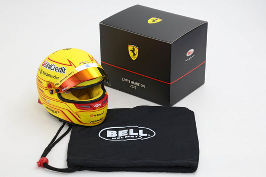 MINI HELMET SEASON 2025 - LEWIS HAMILTON BY BELL ULTIMI PEZZI 1:2 - BBR Models - LH2025