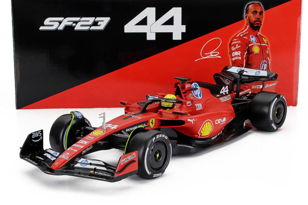 Ferrari - SF-23 n.44 (2025) 1:18 - Lewis Hamilton - Fiorano Test - W/ Driver - 18-16812-H - BBurago