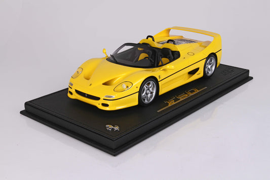 FERRARI F50 COUPE 1995 SPIDER VERSION GIALLO 1:18 - BBR Models - P18190B