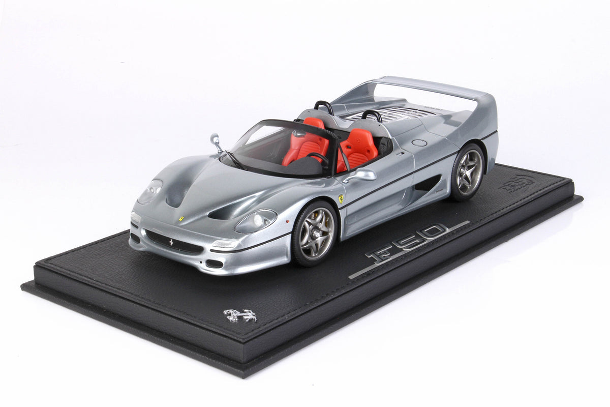 FERRARI F50 COUPE 1995 SPIDER VERSION GRIGIO TITANIO 740 1:18 - BBR Models - P18190D
