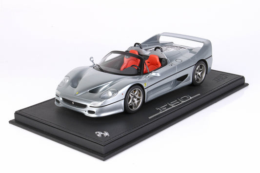 FERRARI F50 COUPE 1995 SPIDER VERSION GRIGIO TITANIO 740 1:18 - BBR Models - P18190D