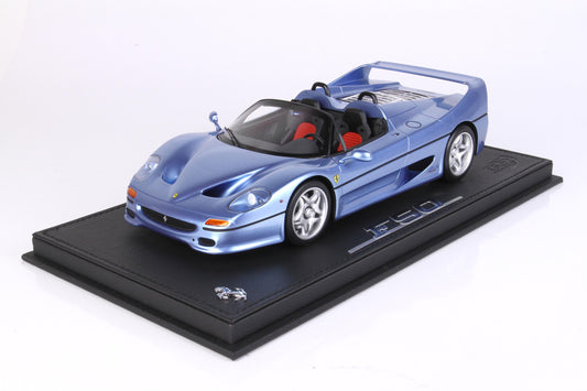 FERRARI F50 COUPE 1995 SPIDER VERSION AZZURRO CALIFORNIA METALLIZZATO 1:18 - BBR Models - P18190G