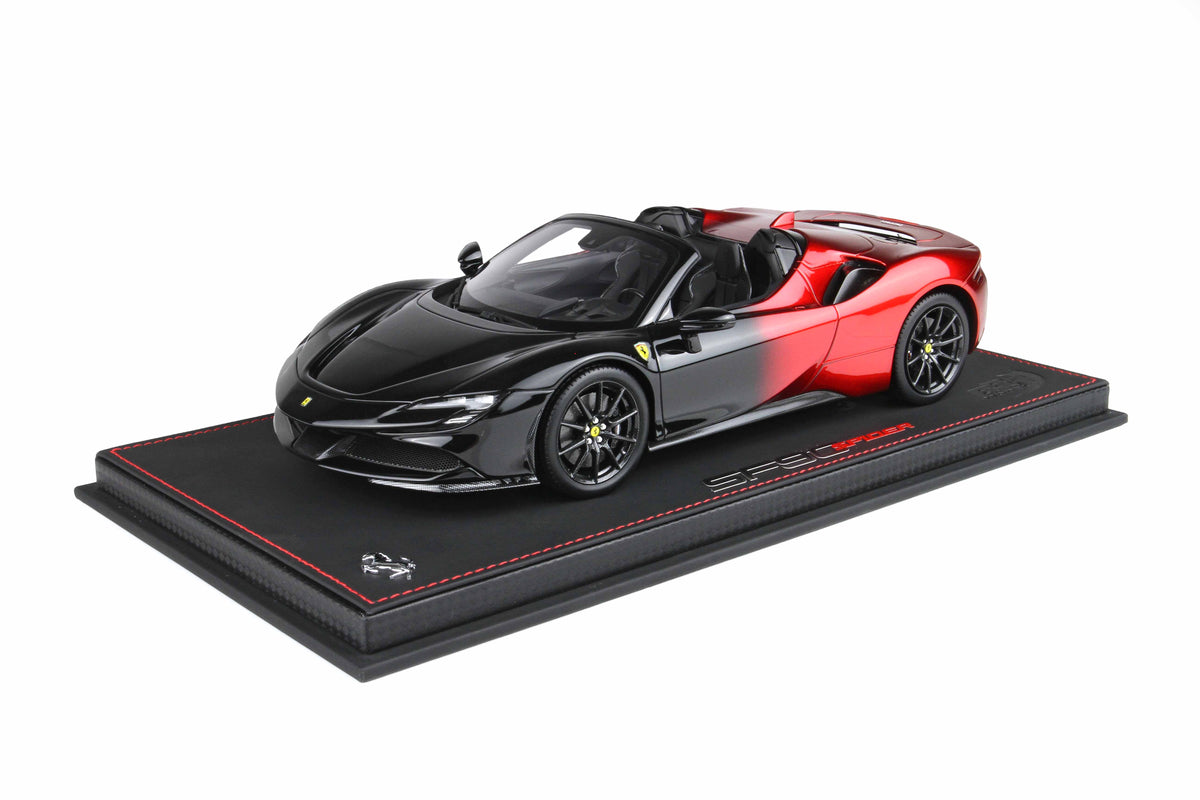 FERRARI SF90 SPIDER ROSSO MAGMA E NERO 1:18 - BBR Models - P18194RBD