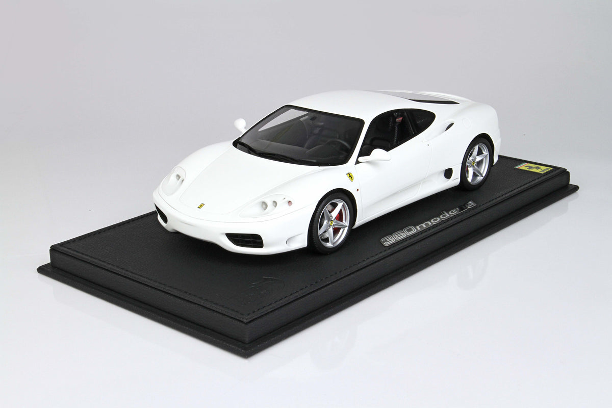FERRARI 360 MODENA - MANUAL GEAR TRANSMISSION GLOSS AWUS WHITE 1:18 - BBR Models - P18204C