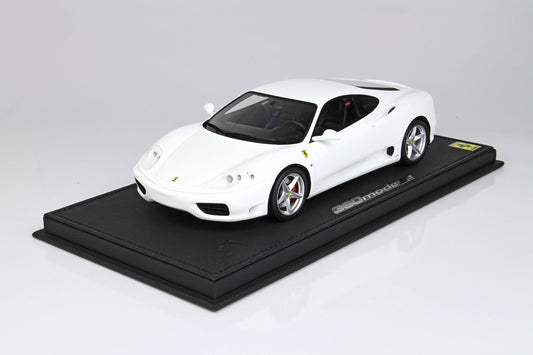 FERRARI 360 MODENA - MANUAL GEAR TRANSMISSION GLOSS AWUS WHITE 1:18 - BBR Models - P18204C