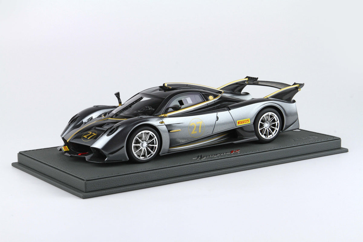 PAGANI HUAYRA R MET GREY 1:18 - BBR Models - P18218B