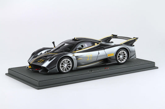PAGANI HUAYRA R MET GREY 1:18 - BBR Models - P18218B