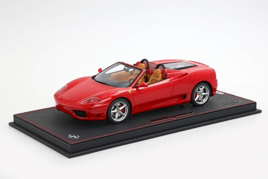 FERRARI 360 MODENA SPIDER CAMBIO MANUALE ROSSO CORSA - BEIGE 1:18 - BBR Models - P18229A