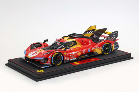 FERRARI 499P CAR N. 51 - 3RD LE MANS 2024 PILOTI PIER GUIDI GIOVINAZZI CALADO 1:18 - BBR Models - P18252B