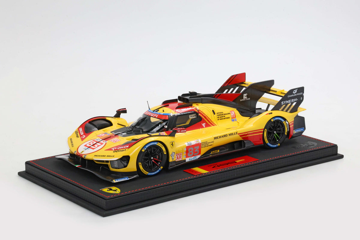 FERRARI 499P CAR N. 83 - LE MANS 2024 PILOTI KUBICA YE SHWARTZMAN 1:18 - BBR Models - P18252C