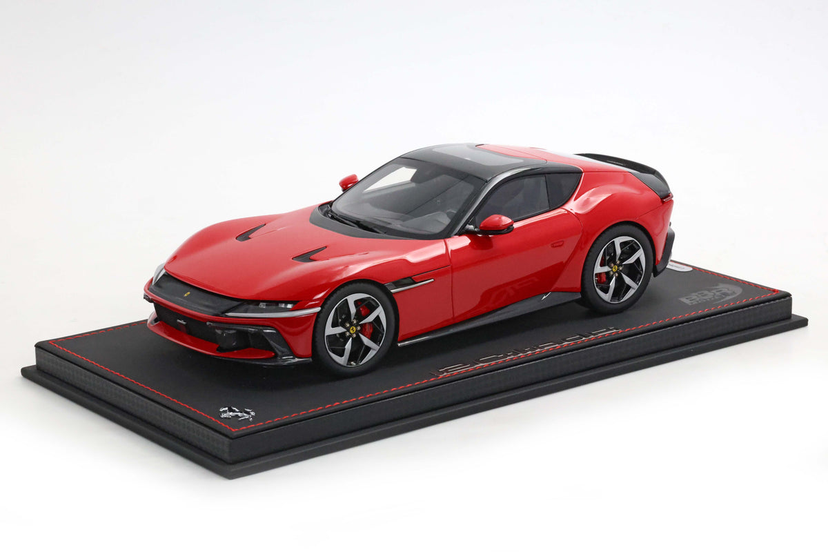 FERRARI 12CILINDRI TETTO PANORAMICO ROSSO CORSA - INTERNI MATT BLACK 1:18 - BBR Models - P18254A1