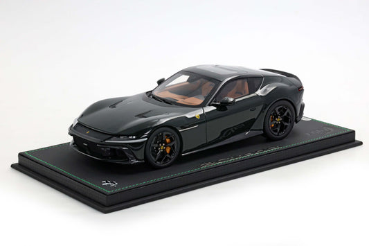 FERRARI 12CILINDRI TETTO PANORAMICO VERDE BRITISH 1:18 - BBR Models - P18254H