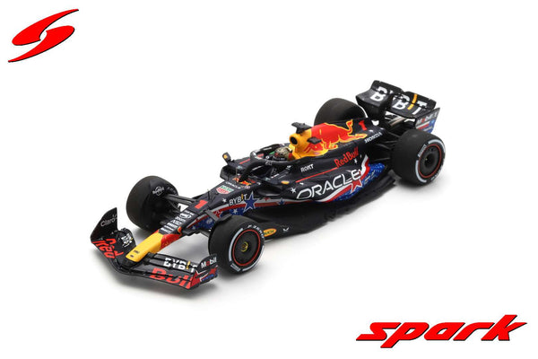 Red Bull RB19 (2023) 1:18 - بطل العالم 2023 USA GP - ماكس فيرستابين - سبارك