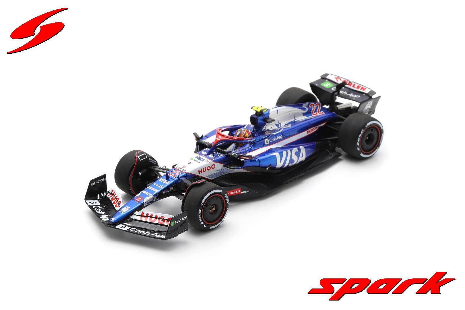5 / RB(アルファタウリ)|1/43スケールスパーク 1/43スケール VISA CASH APP RB F1 ホンダ VCARB 01 角田裕毅  2024年 サウジアラビアGP /24f1m F1オフィシャルグッズストア EURO SPORTS公式通販