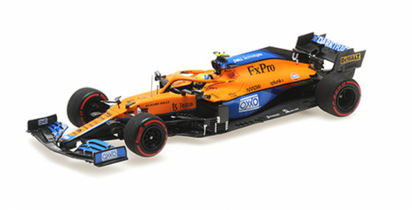 McLaren - F1 MCL35M n°4 - 1:43 (2021) L. Norris - Pole Position Russian GP - Minichamps