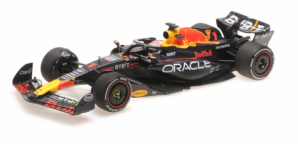 Red Bull - RB19 n°1 (2023) 1:18 – M. Verstappen - Winner Spain GP - Minichamps