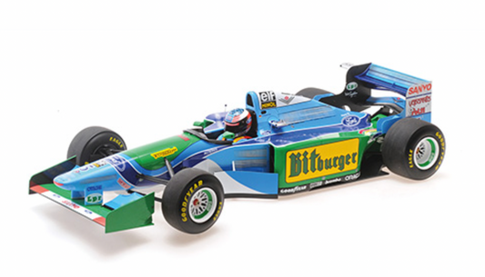 Benetton - F1 B194 Ford n°5 (1994) 1:12 - Michael Schumacher - Australian GP - With Showcase - Minichamps