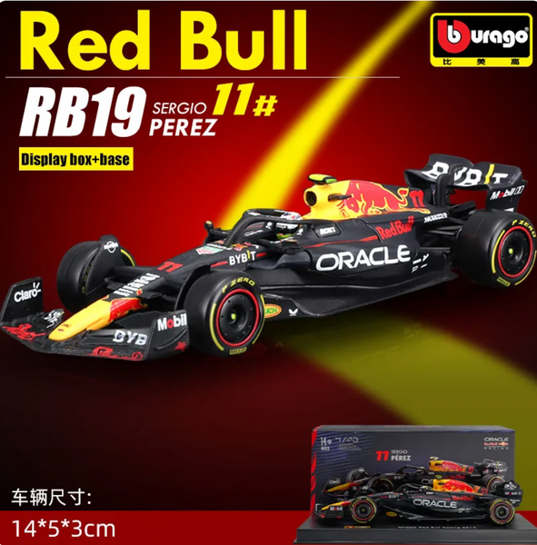 RedBull - F1 RB19 n°11 (2023) 1:43 - Sergio Perez Driver & Helmet - Bburago
