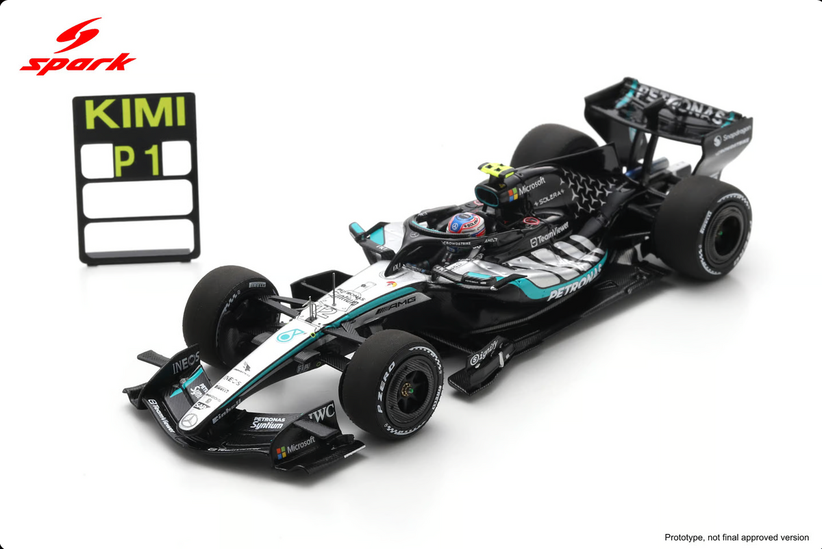 MERCEDES-AMG W17 N°12 Winn.GP China 2026 Kimi Antonelli W/base-pit board 1:43 - Spark - S9381