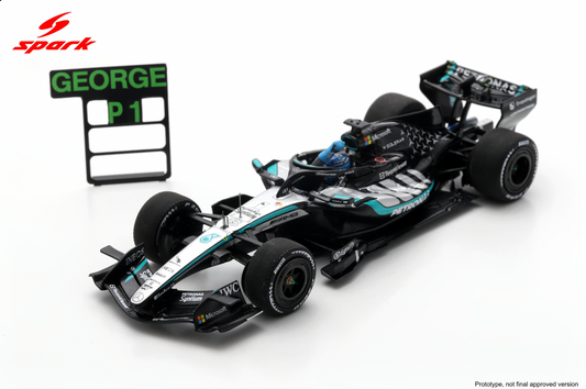 MERCEDES-AMG W17 N°63 Winn.GP Australie 2026 G.Russel+PIT BOARD 1:43 - Spark - S9380