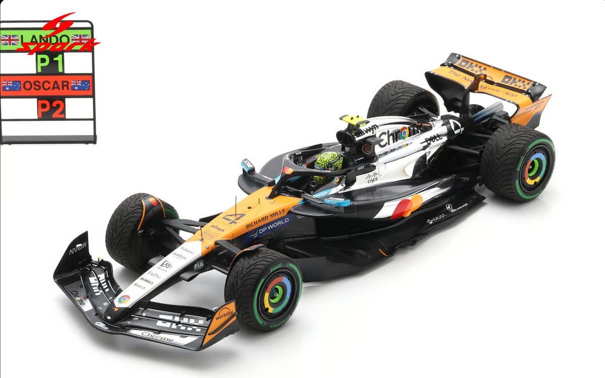 McLaren - F1 MCL39 n°4 (2025) 1:18 - Lando Norris - Winner Silverstone British GP - World Champion - 18S1010 - Spark