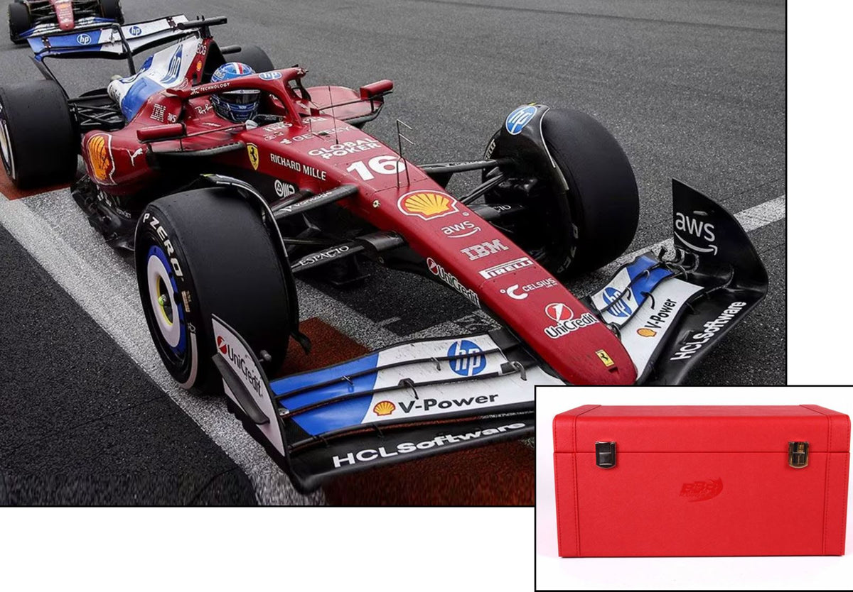 Ferrari - F1 SF-25 n°16 (2025) 1:18 - USA Miami GP - Charles Leclerc - Luxury Pack - Blue Livery - BBR