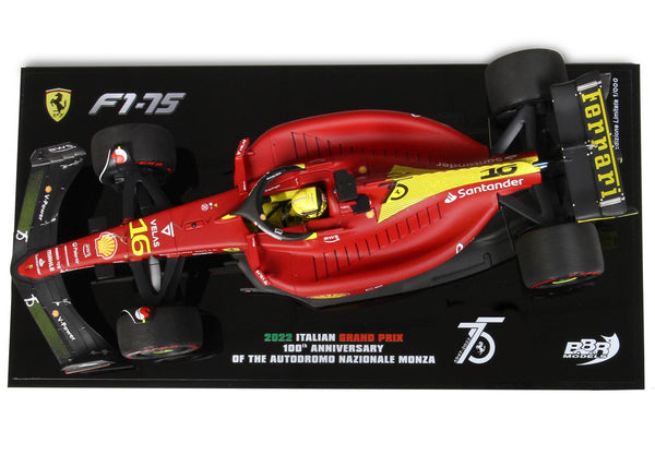 Ferrari F1-75 1:18 - Charles Leclerc - Monza GP (with Showcase)Special Edition 300 pcs. - BBR