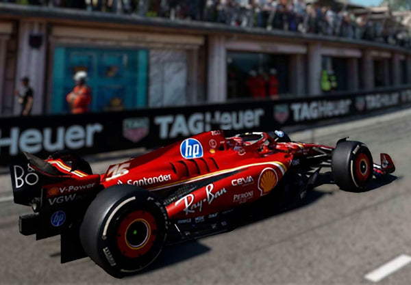 Ferrari - F1 SF-24 n°16 (2024) 1:18 Luxury Case - Charles Leclerc - Winner Monaco GP - BBR