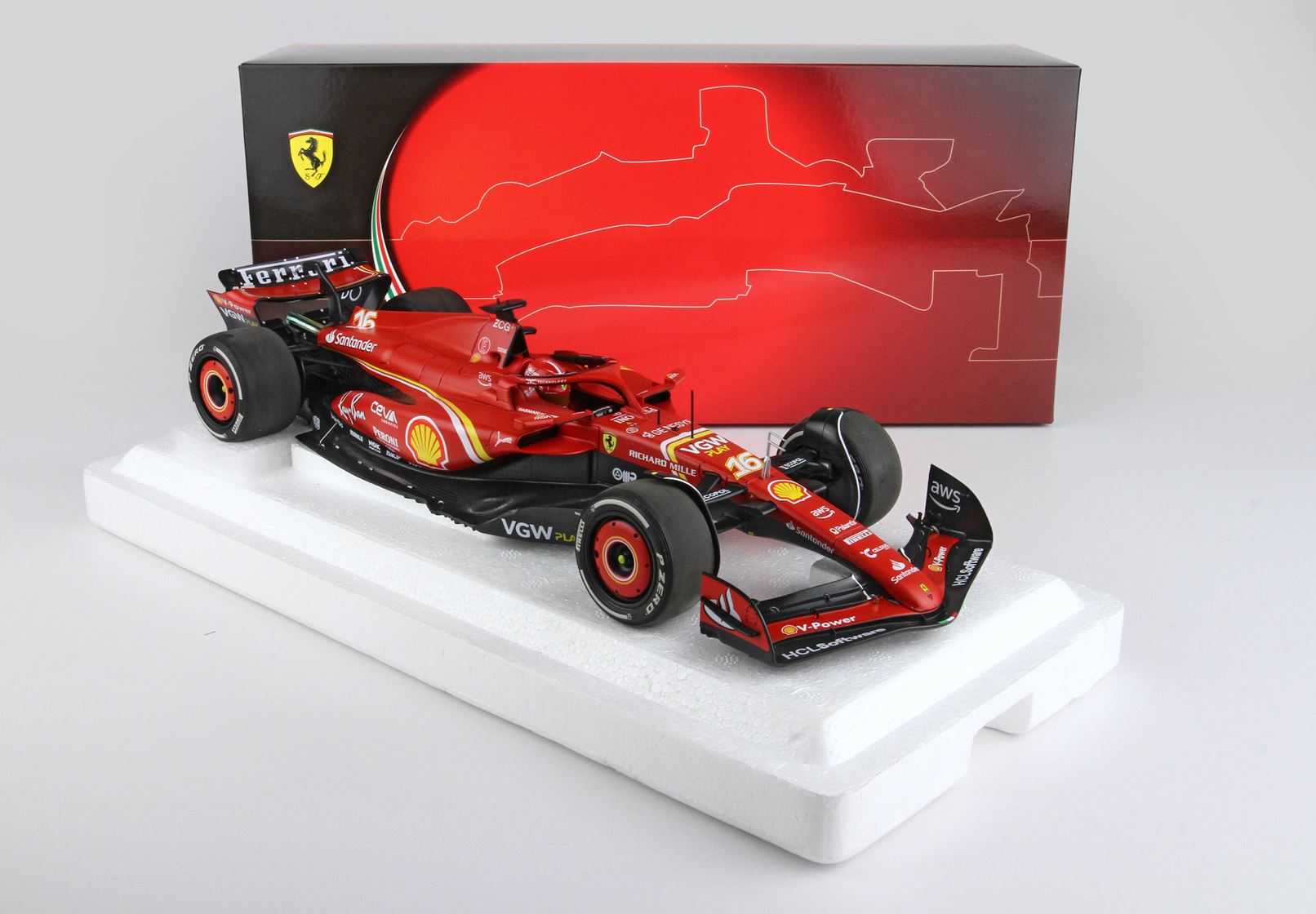 Ferrari - F1 SF-24 n°16 (2024) Polyfoam 1:18 - Charles Leclerc