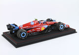 Ferrari - F1 SF-24 n°55 (2024) 1:18 - USA Miami GP - Carlos Sainz - Luxury Pack - Blue Livery - BBR