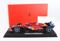 Ferrari - F1 SF-24 n°55 (2024) 1:18 - USA Miami GP - Carlos Sainz - Luxury Pack - Blue Livery - BBR