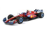 Ferrari - F1 SF-24 n°55 (2024) 1:18 - USA Miami GP - Carlos Sainz - Polyfoam - Blue Livery - BBR