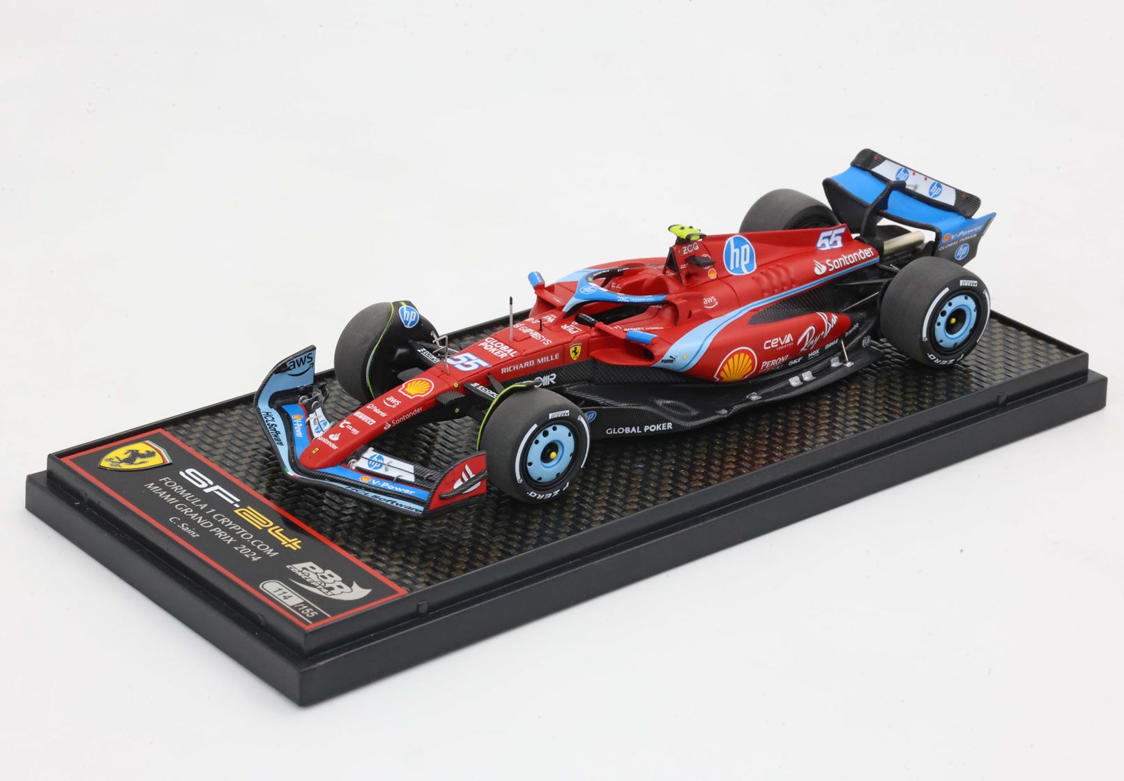 Ferrari SF-24 No.55 マイアミGP 2024 C.サインツ Ferrari - F1 SF-24 n°55 (2024) 1:43 - USA Miami GP - Carlos Sainz