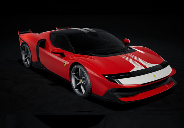 Ferrari 849 Testarossa (2025) 1:43 - Rosso Fiammante & White Stripe - Assetto Fiorano - BBRC329B - BBR